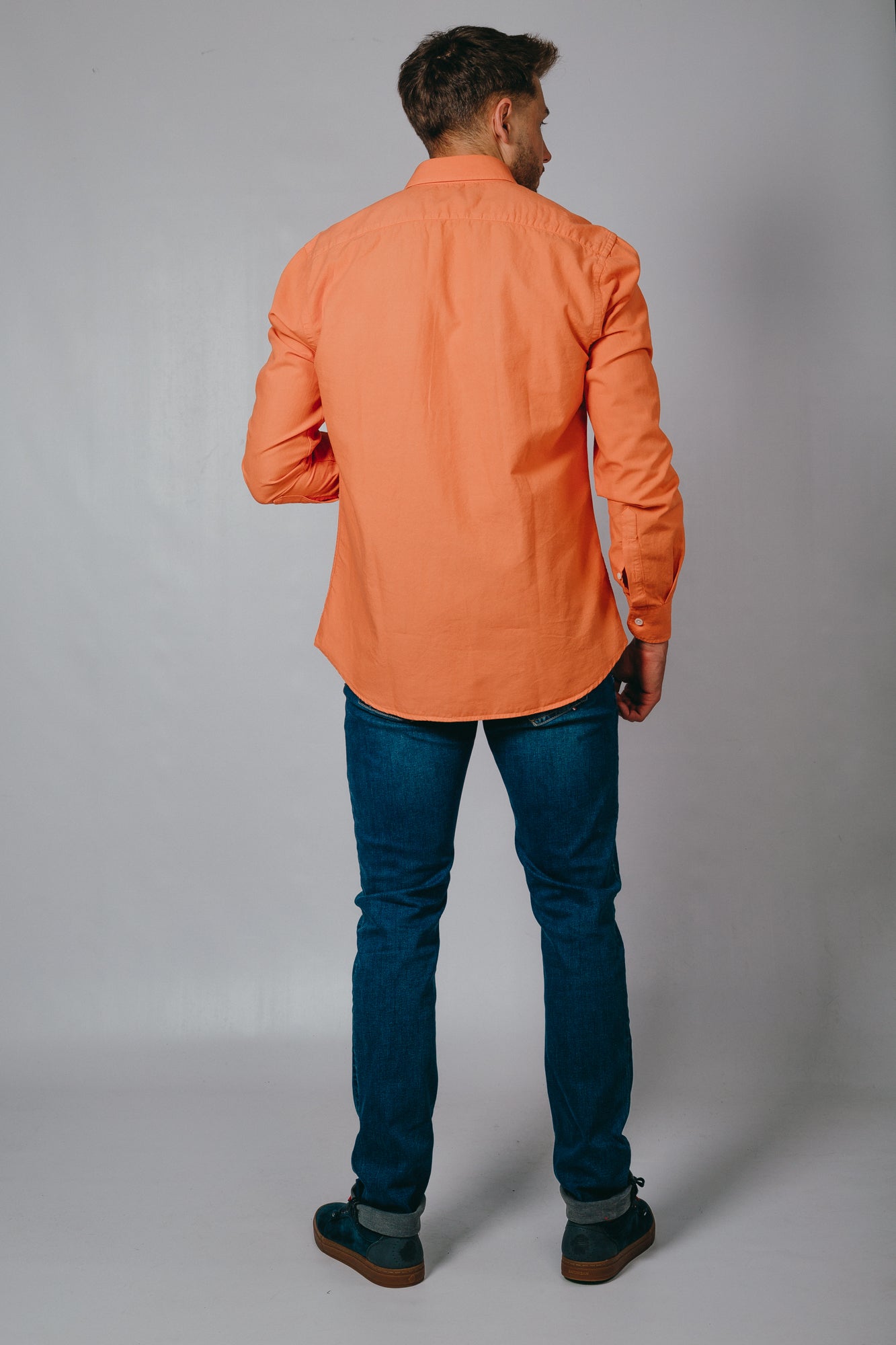 Camisa Pata De Gayo Leonardo Naranja