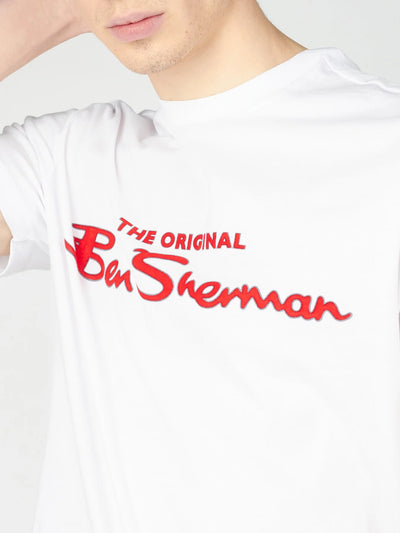 Camiseta Ben Sherman Logo Blanca